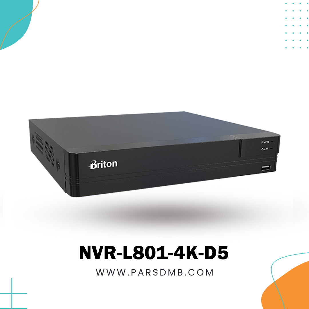NVR-L801-4K-D5 دستگاه ضبط تصویر 8 کانال